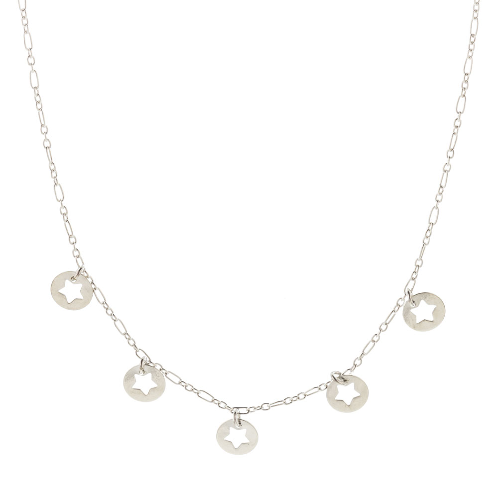 Conjunto 5 dijes circulos con estrella