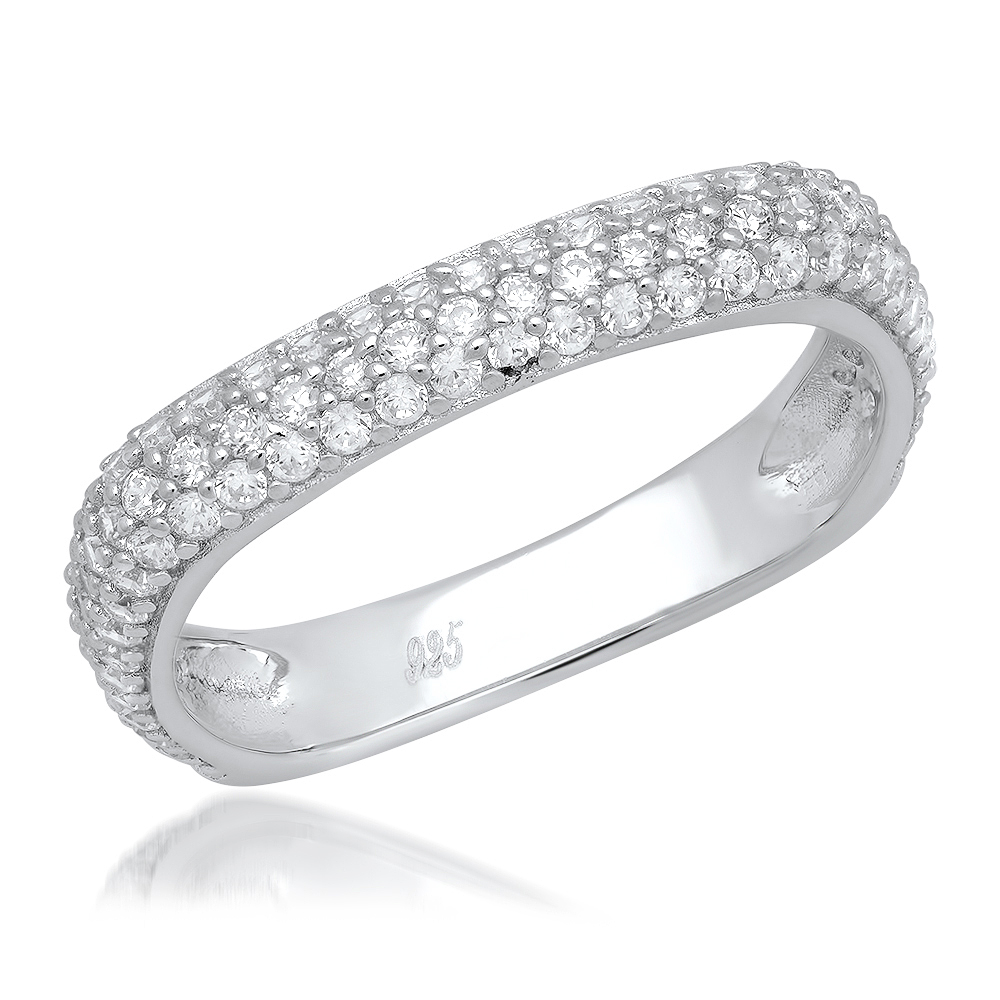 Anillo medio sin fin linea premium, cuadrado blanco