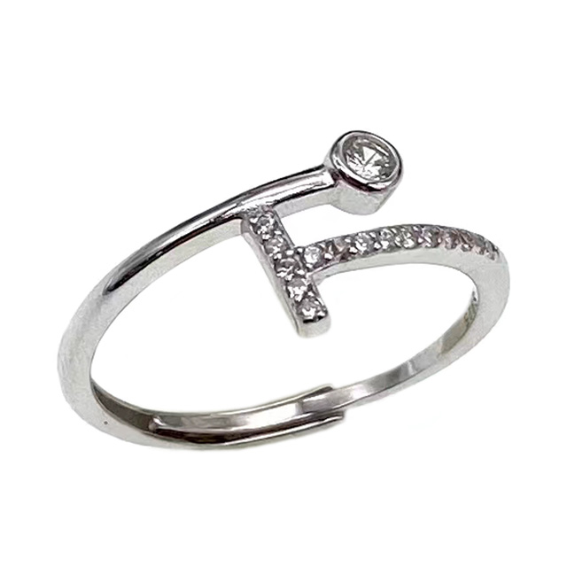 ANILLO BARRITA PIEDRAS CUBIC VIROLA AJUSTABLE