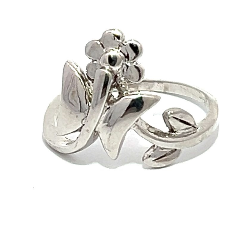 ANILLO MARIPOSA MINI CON FLOR platabella