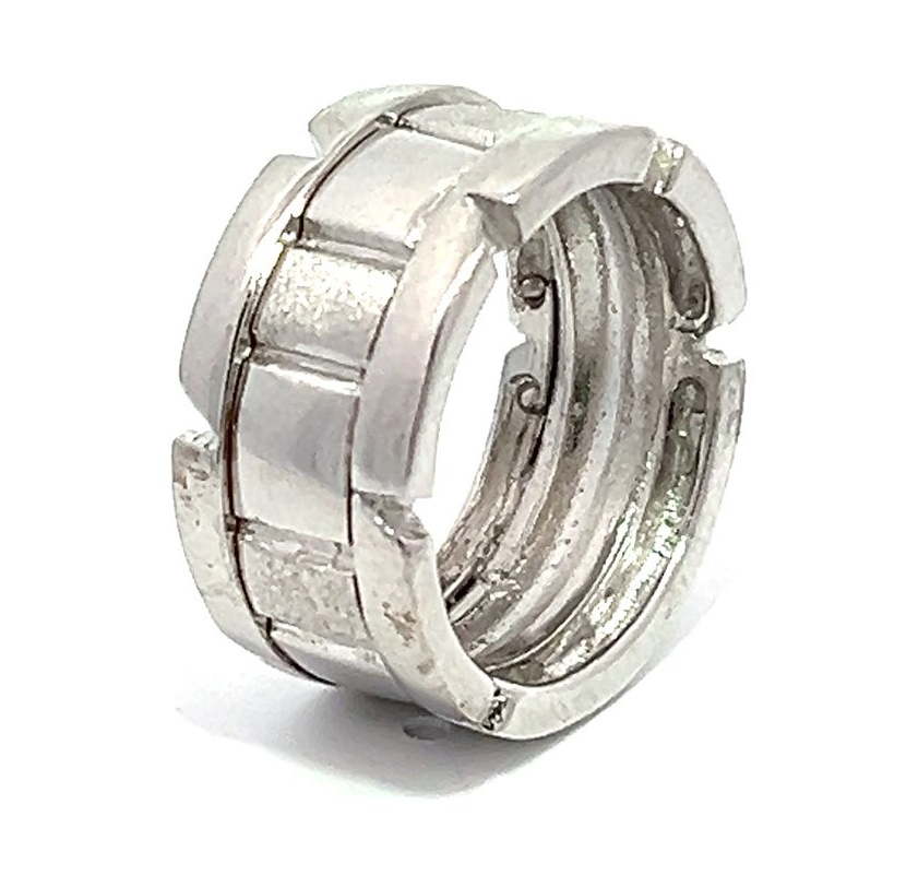 ANILLO CUERPO CANALADO CINTA platabella