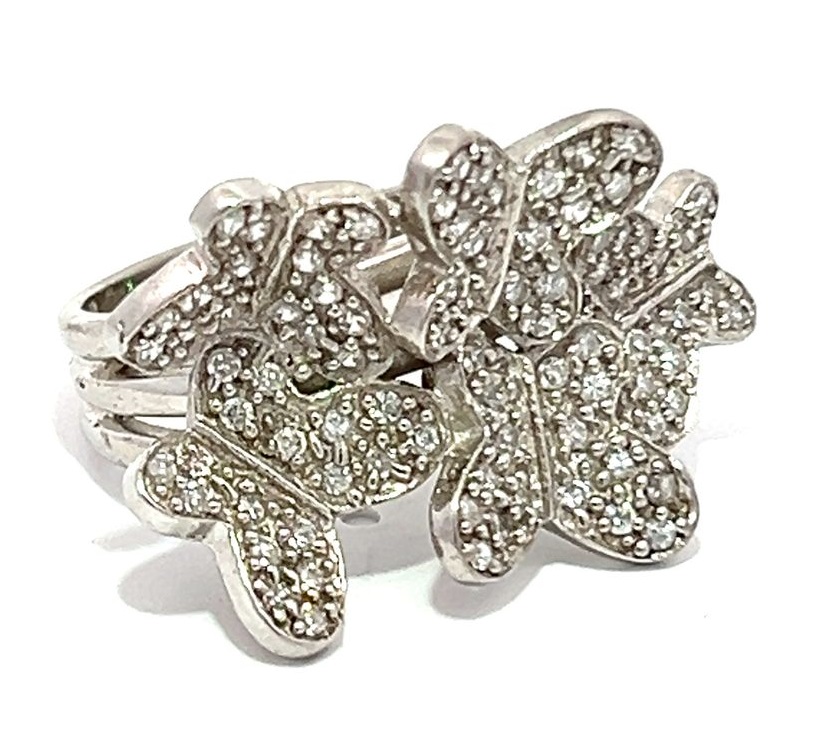 ANILLO MARIPOSAS PAVE