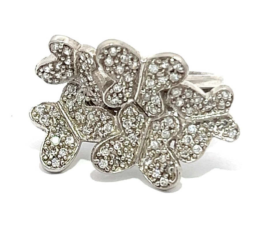 ANILLO MARIPOSAS PAVE