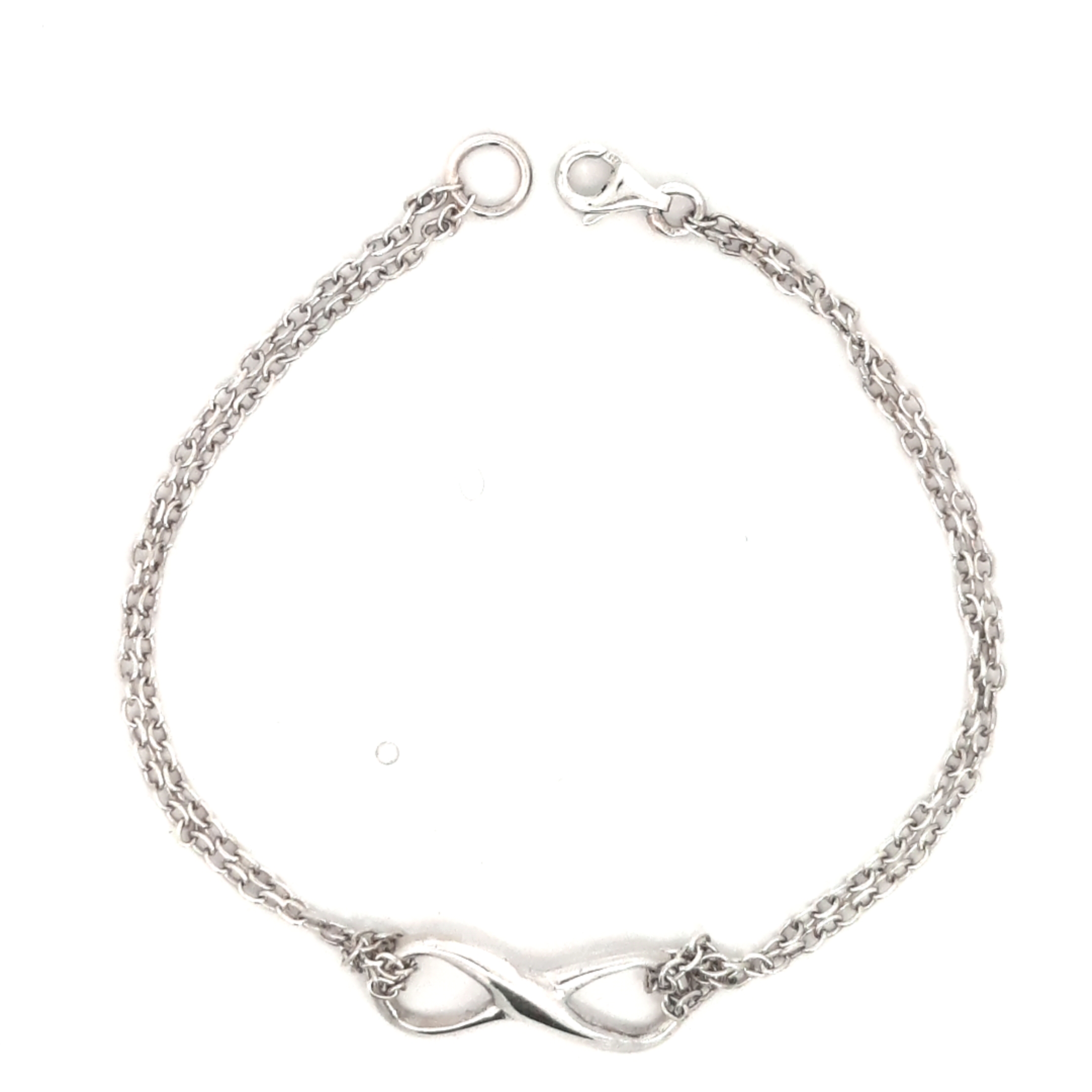 Pulsera infinito doble cadenita