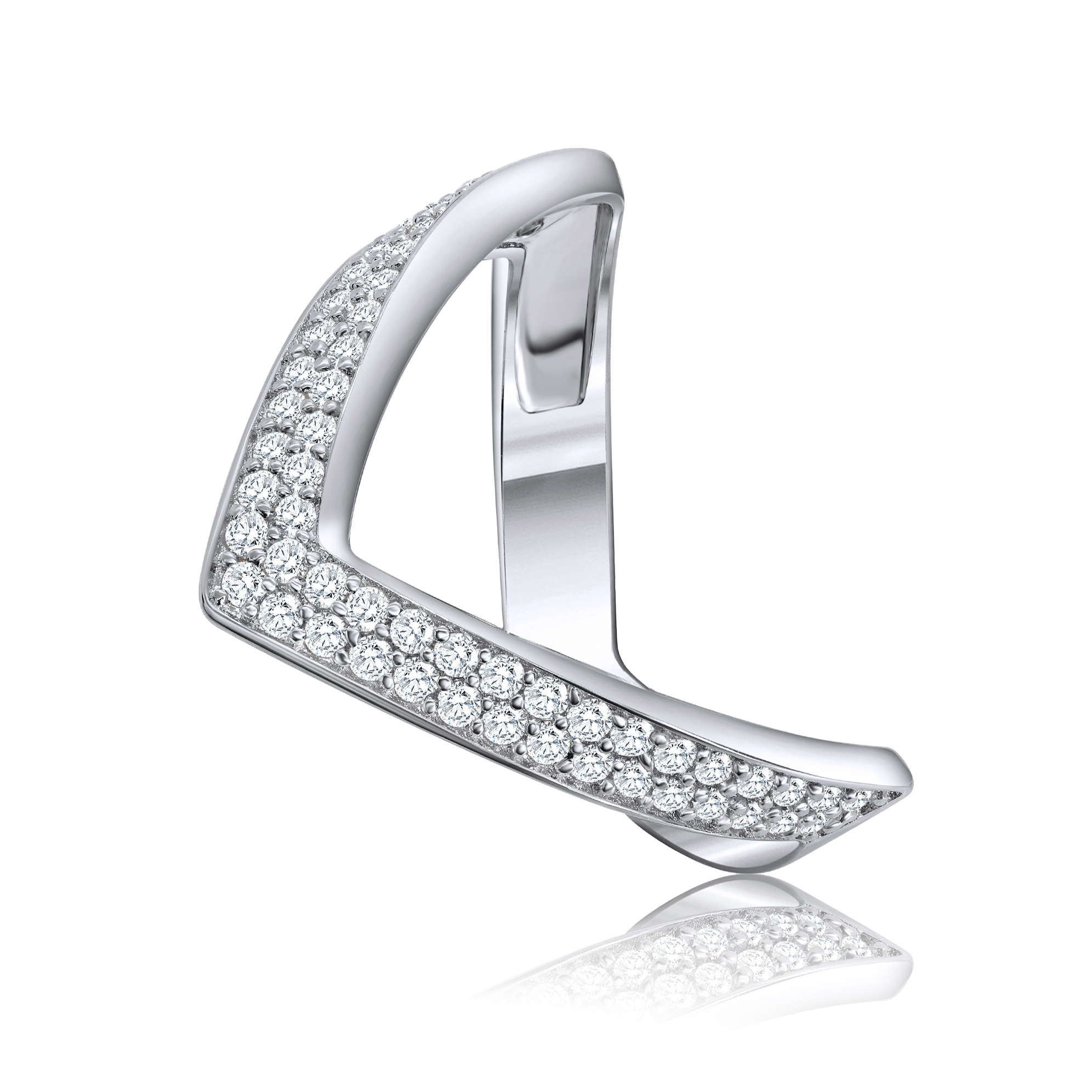 ANILLO BLANCO AFRICANO EN V MEDIO SIN FIN PREMIUM