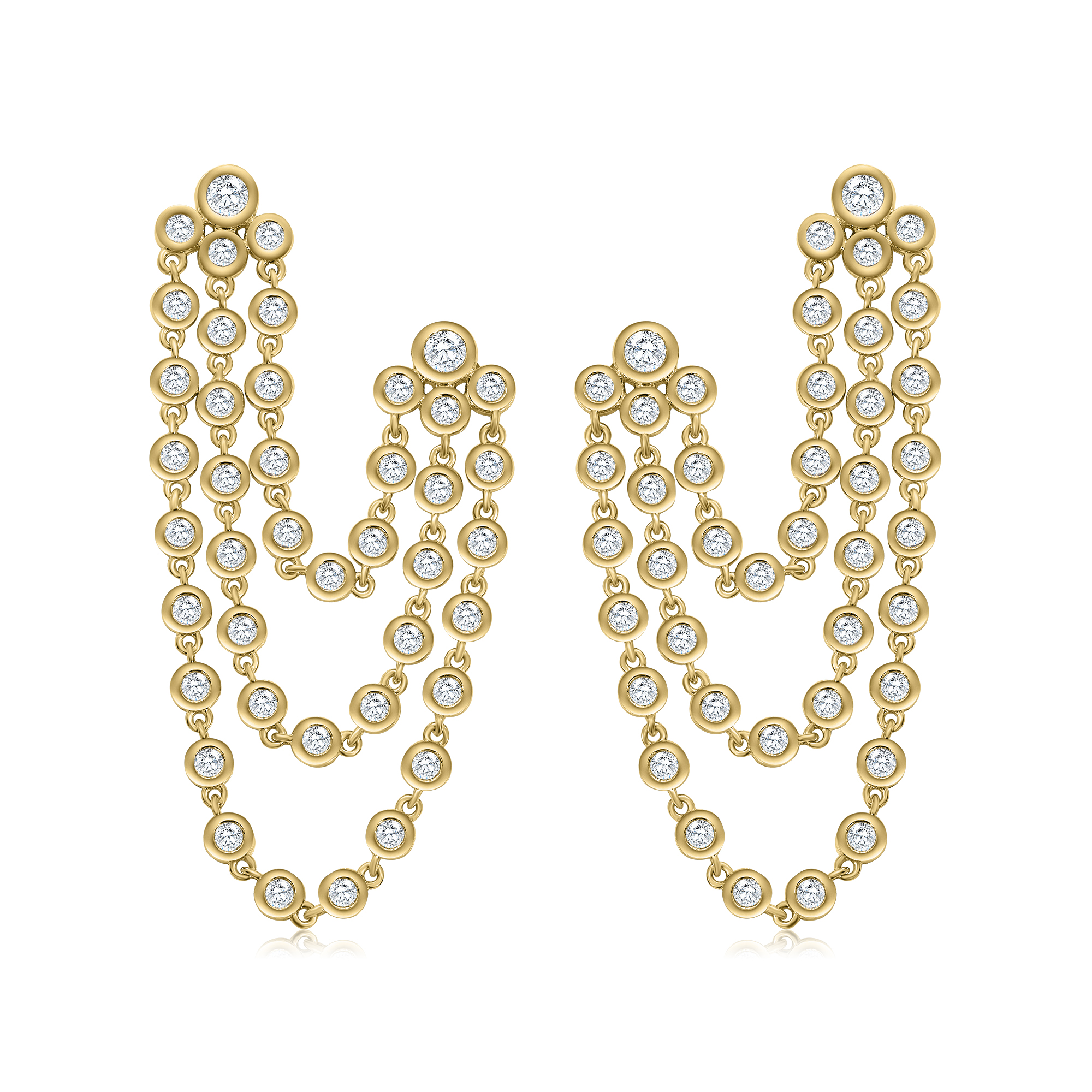 AROS DORADO CADENA COLGANTE MULTISUSANITOS