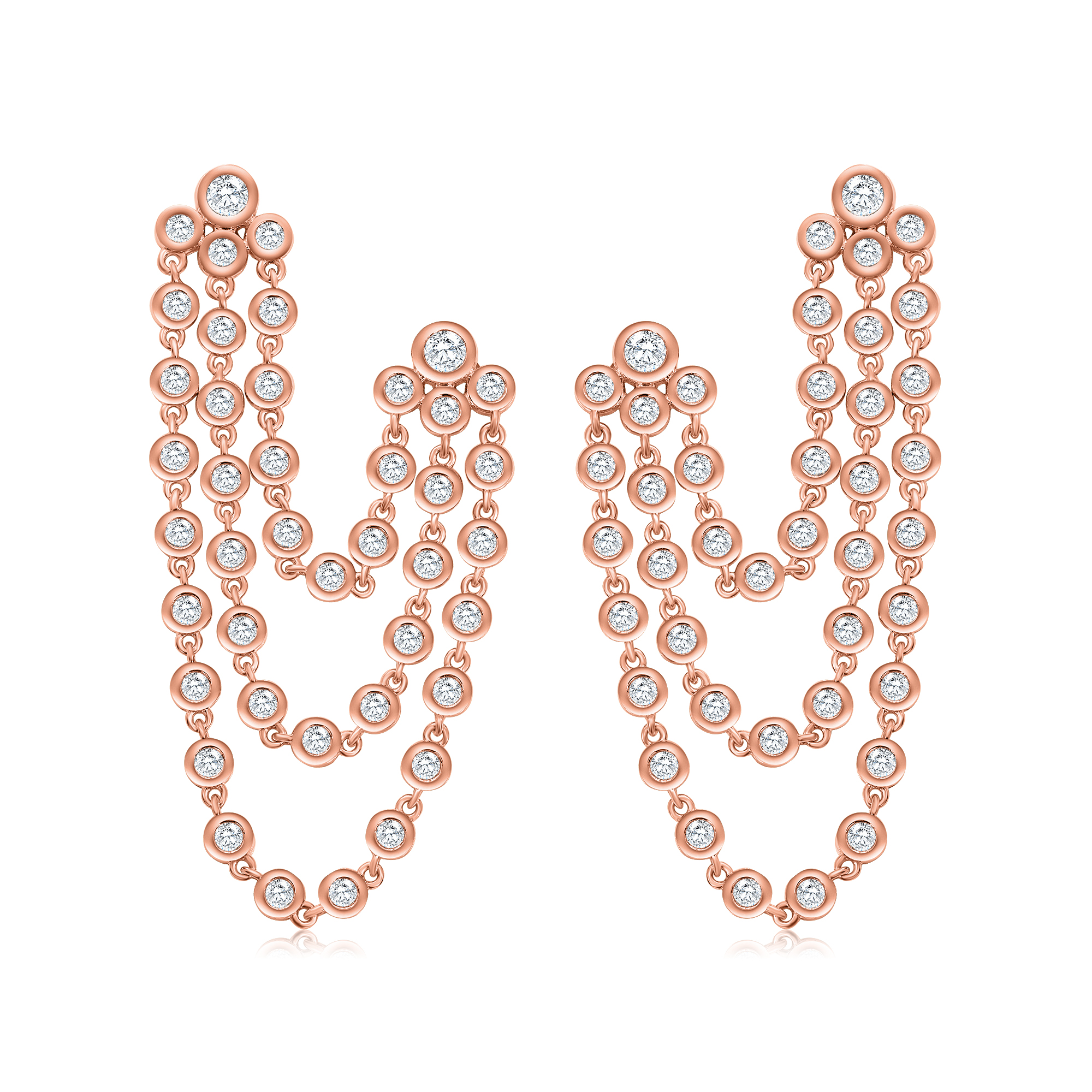 AROS ROSADO CADENA COLGANTE MULTISUSANITOS