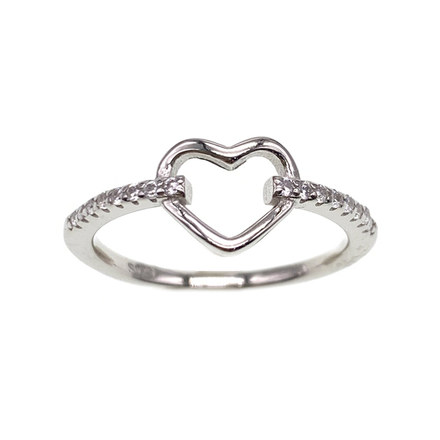 ANILLO CONTORNO CORAZON PIEDRAS COMPLEMENTARIAS