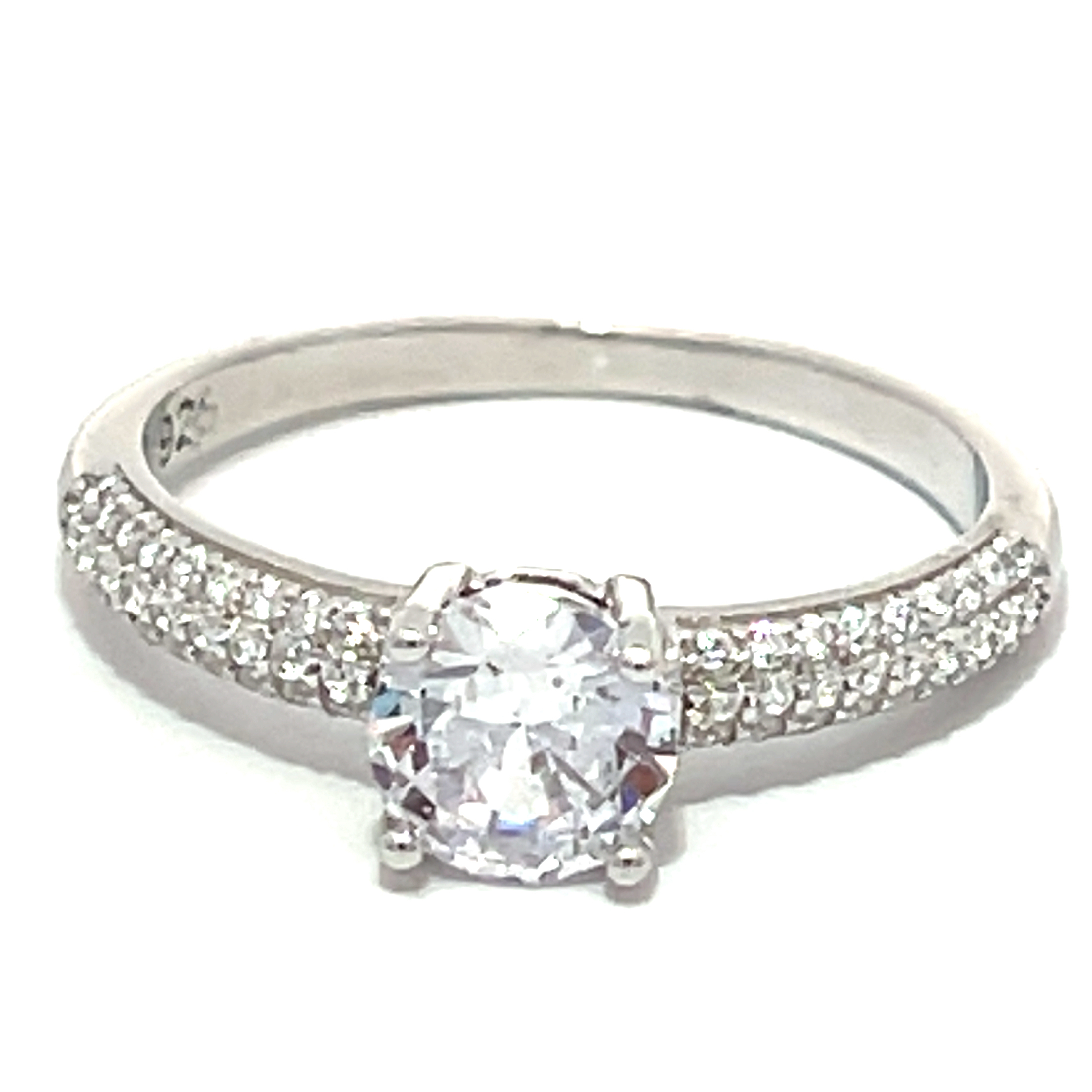 ANILLO SOLITARIO CUBIC PIEDRAS COMPLEMENTARIAS