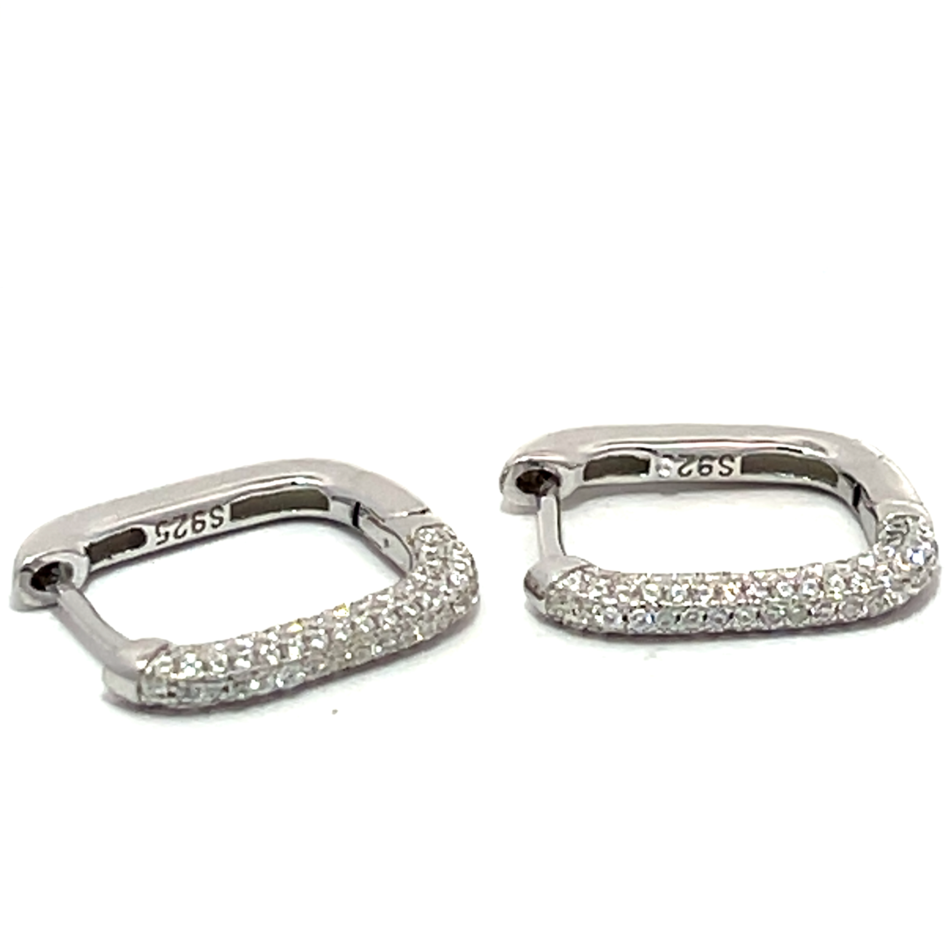 AROS HERRADURA REDONDOS MITAD PAVE