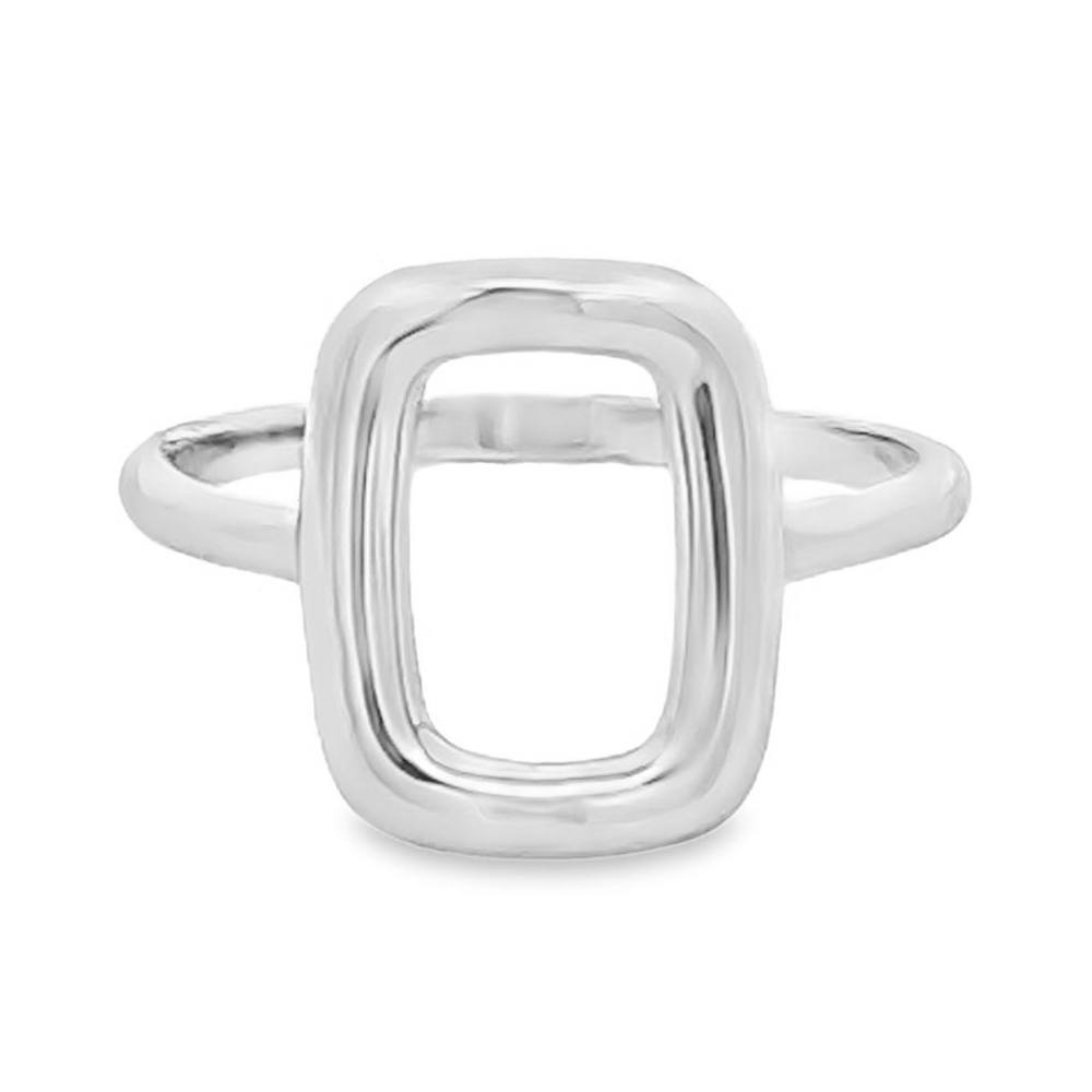 ANILLO BLANCO CONTORNO RECTANGULAR INFLADO