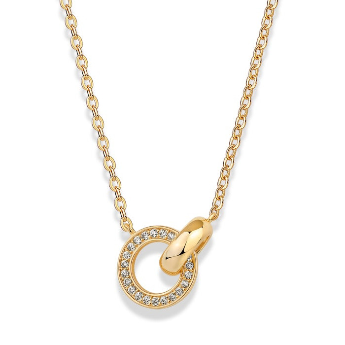 CONJUNTO DORADO DONA, ALDABA CON PIEDRAS 42+5CM