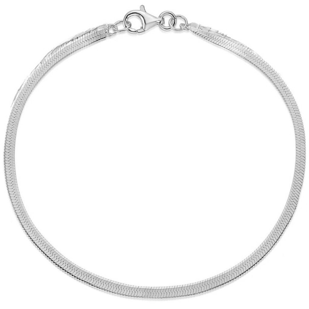 GARGANTILLA BLANCO PLANA 3MM. 42+5CM