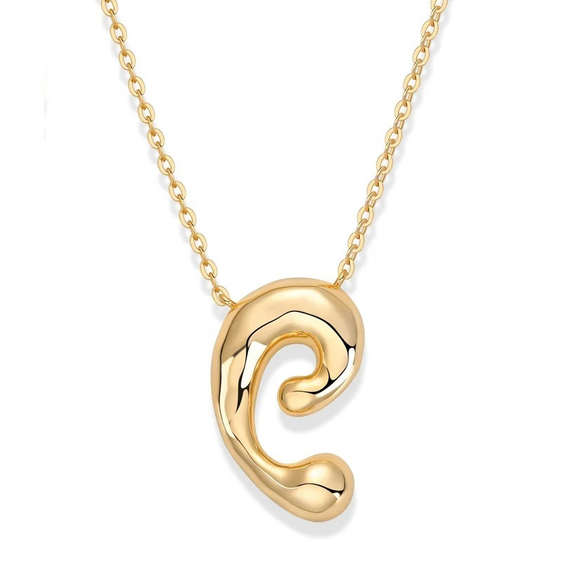 COLLAR DORADO IRREGULAR HUECO 42+5CM