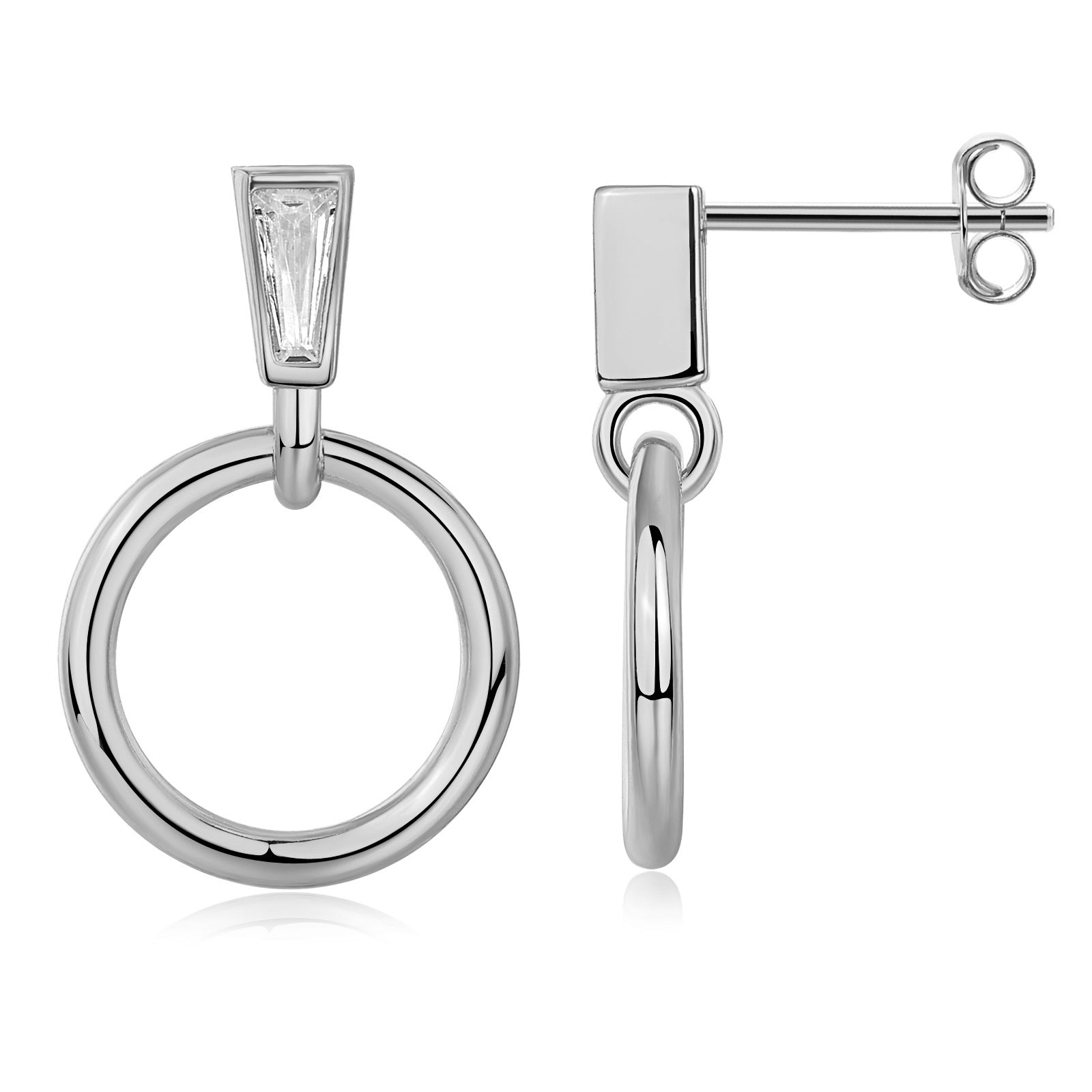 AROS BLANCOS CIRCULO HILO REDONDO COLGANTE