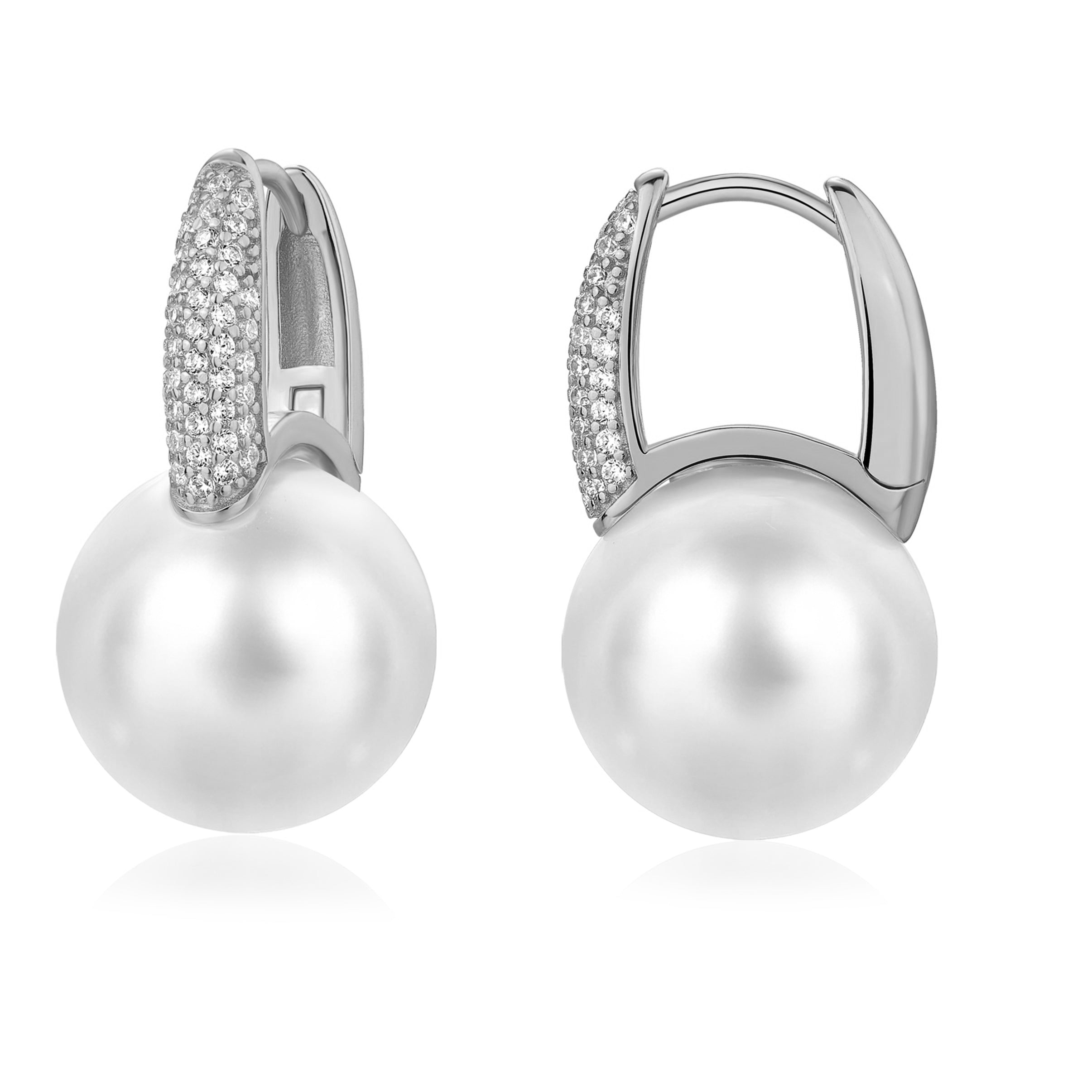 AROS BLANCO PERLA 14MM  PAVE