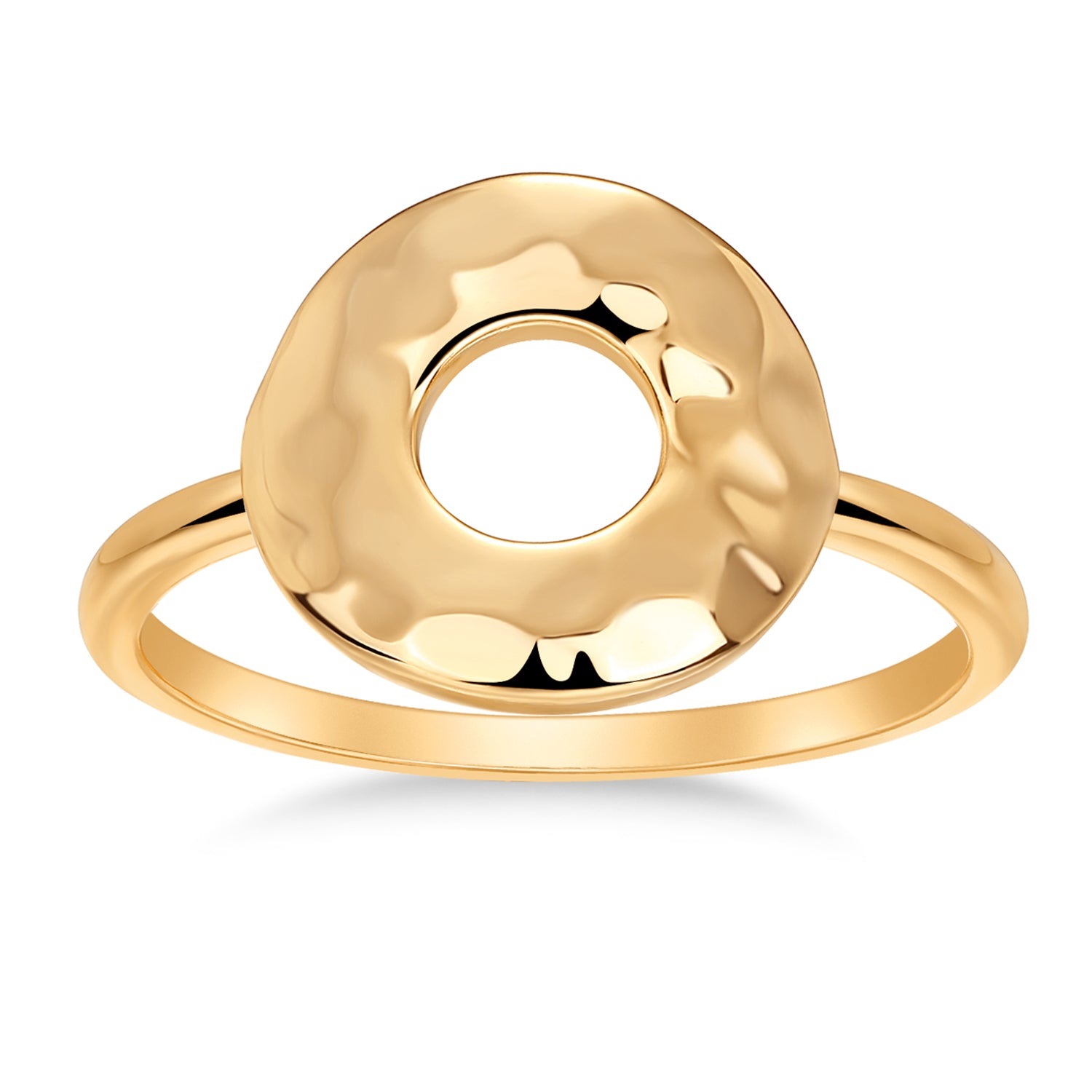 ANILLO DORADO CIRCULO MARTELE