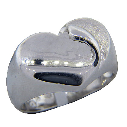 Anillo platabella corazon pañuelo chico rodinado