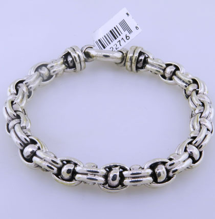 pulsera tiff doble, cierre marinero