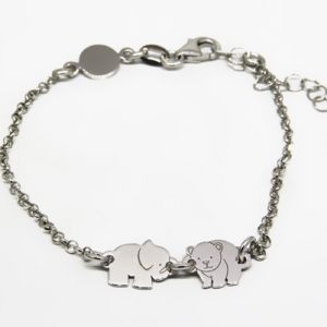 pulsera nena , animalitos, elefante y oso