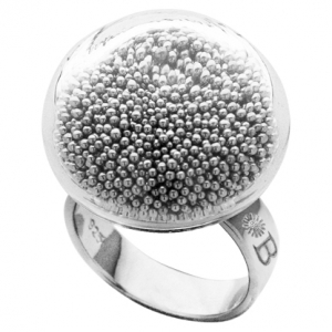 anillo bubble plata