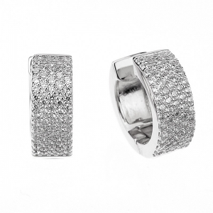Par aros linea Premium, chatos pavee, blancos, ajustables