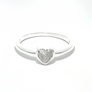 ANILLO SOLITARIO PIEDRA CORAZON