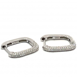 AROS HERRADURA REDONDOS MITAD PAVE