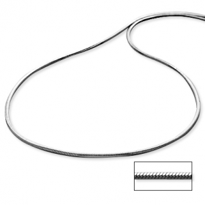cadena tubito hilo 40 (precio por 40 cm ) ( peso aprox : 5, 30 )