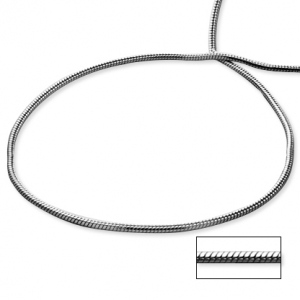 Cadena tubito hilo 60 (precio por 40 cm ) ( peso aprox : 9,9 )