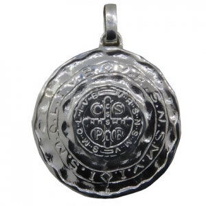 medalla san benito ( diametro: 3,4 cm )