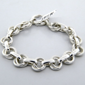 pulsera eslabones ovalados y redondos